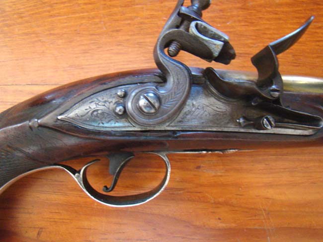 An 18th century English silver mounted flintlock officers' pistol by William Wilson, London 1783 — image 4